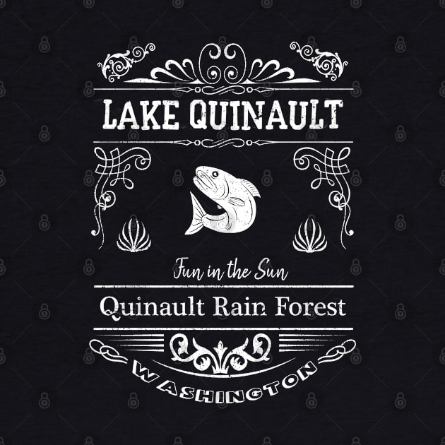 Lake Quinault Washington travel souvenir by artsytee